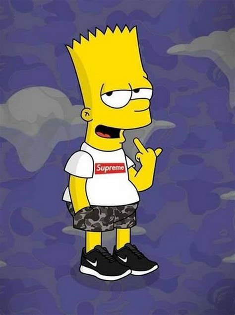 Free Download Supreme X Bart Simpson Wallpaper Hd For Android Apk