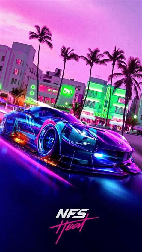 Download Need For Speed Car Purple Aesthetic Iphone Wallpaper