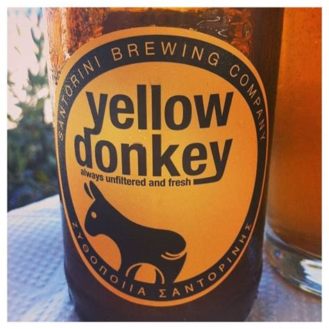 Yellow Donkey From Greece Beers Of The World Santorini Brewing