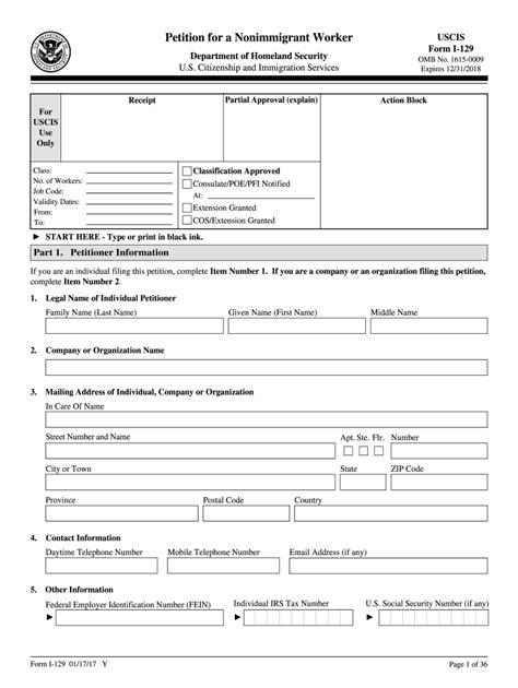 2011 Form Uscis I 129 Fill Online Printable Fillable