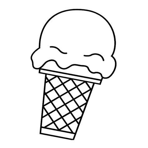 Colorie le cornet avec des tons d'ocre jaune. Glaces Sur Hugolescargot Com Coloriage Cornet De Glace A ...