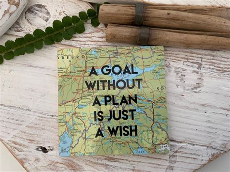 A Goal Without A Plan Is Just A Wish Inspirational Quote Etsy