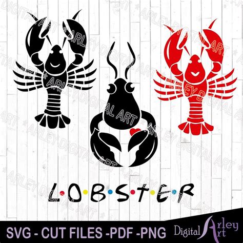 Lobster Svg Lobsters Friends Silhouette Cut File Cricut Bundle Png