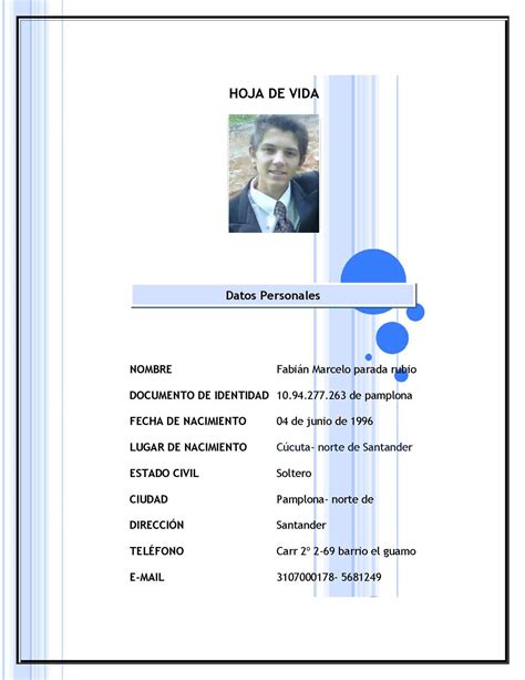 Hoja De Vida Formatos Para Descargar Y Recomendaciones Hoja De