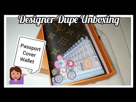 Bougie On A Budget Designer Dupe Unboxing Passport Cover Wallet