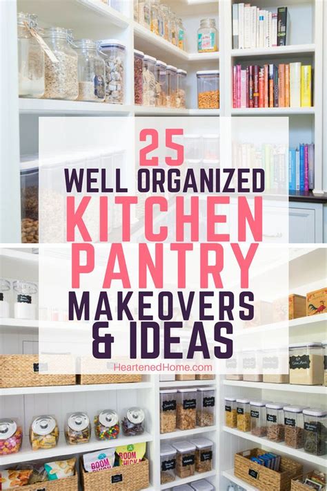 25 Well Organized Kitchen Pantry Makeovers And Ideas Kitchen
