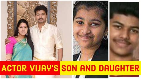 Actor Vijay S Son And Daughter Gallery Jason Sanjay Divya Shasha Youtube