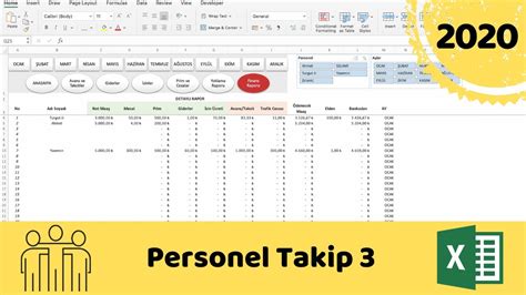 Excel De Personel Takip 3 YouTube