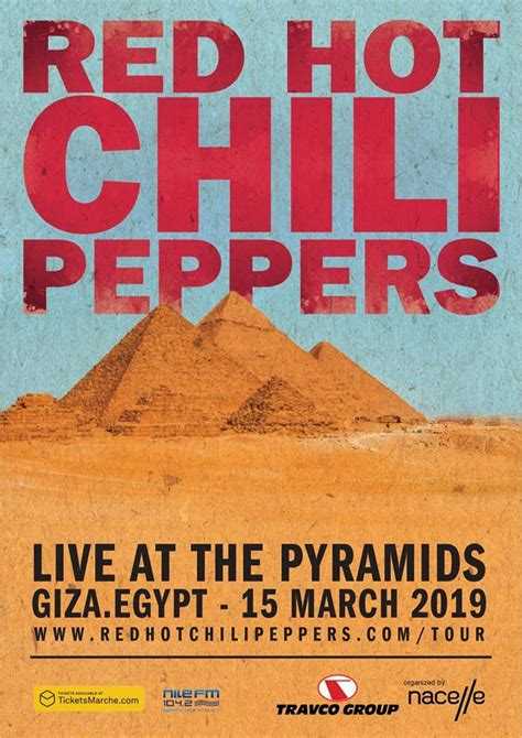 Red Hot Chili Peppers Schedule Show At Giza Pyramids In Egypt Red Hot