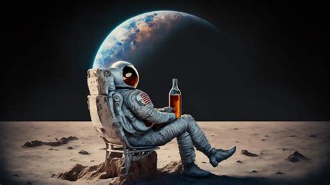 Astronaut On The Moon Backiee