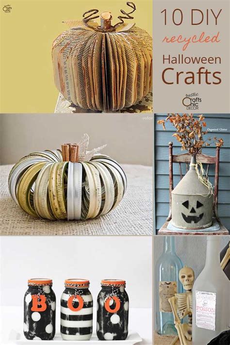 Recycled Halloween Crafts Rustic Crafts And Diy