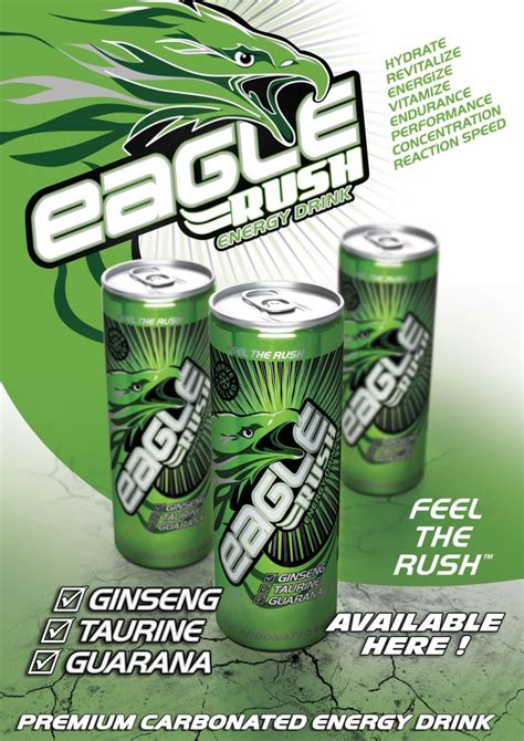 Rush energy drink available on the site is made from the finest products that ensure no adverse effects and work to help you stay fit and active round the clock. Eagle Rush Premium Energy Drink By Enebev(Pty)Ltd, South ...