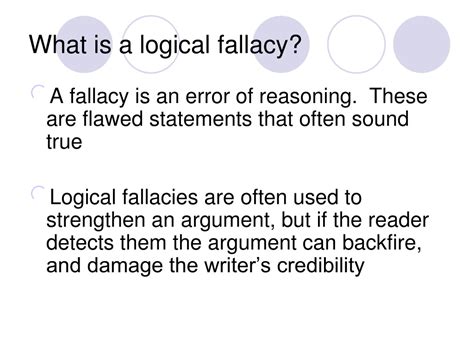 Ppt Logical Fallacies Powerpoint Presentation Free Download Id9539938