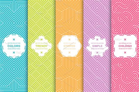 Colorful Seamless Striped Patterns Creative Daddy