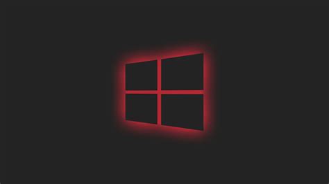1920x1080 Windows 10 Logo Red Neon 1080p Laptop Full Hd Wallpaper Hd