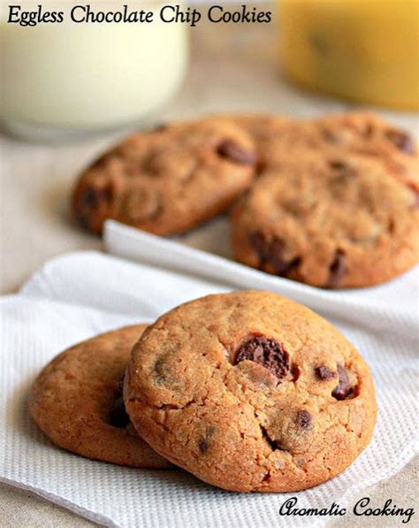 Featured in 4 easy cookies to leave santa. Aromatic Cooking: Eggless Chocolate Chip Cookies | Eggless chocolate chip cookies, Chocolate ...