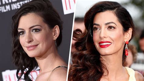 Celebrity Look Alikes Amal Clooney And Anne Hathaway And More TODAY Com