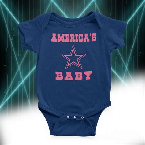 Dallas Cowboys Onesie Cotton Bodysuits American Star Baby Etsy