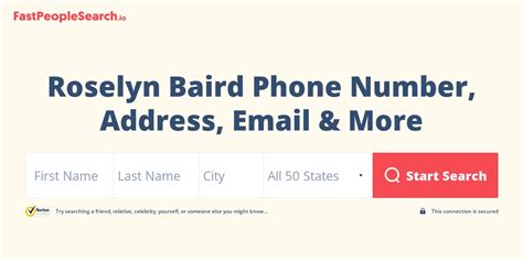 roselyn baird phone number address email and more