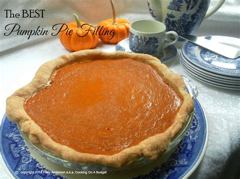 Cooking On A Budget The Best Pumpkin Pie Filling