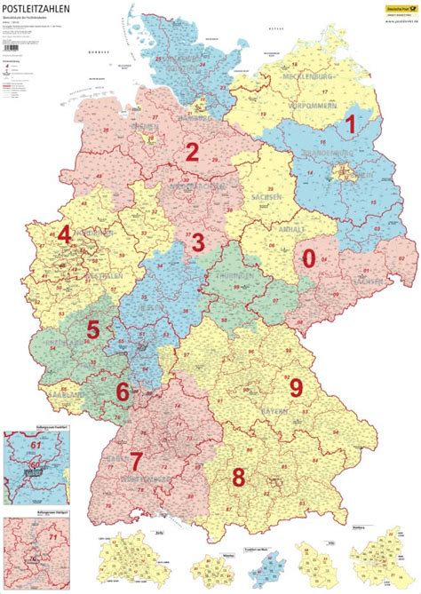 Deutschlandkarte Mit Postleitzahlen Bundeslander