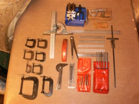 Lot Of Machinists Tools Starrett Mitutoyo Lufkin General And More View