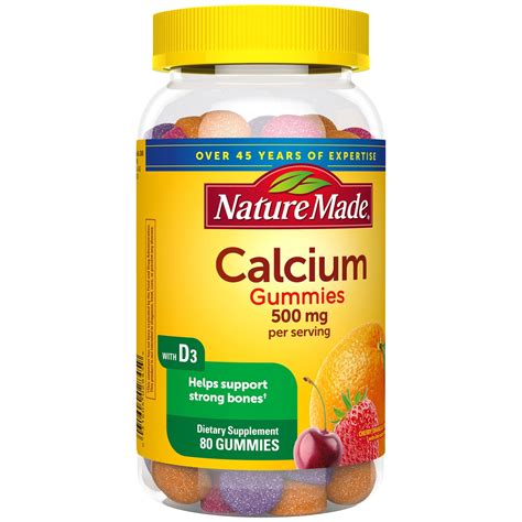 Calcium Supplement Without Vitamin D3 Amazon Com Nature Made Calcium
