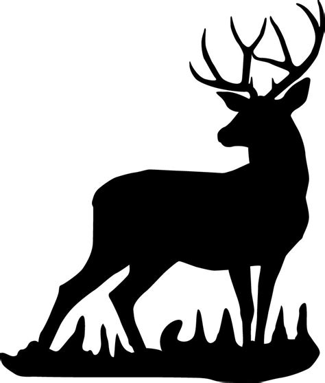 Mule Deer Buck Wall Decal Deer Silhouette Mule Deer Buck Deer