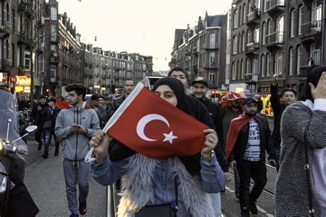 Six Arrested In Amsterdam As Police Break Up Pro Turkey Demonstration