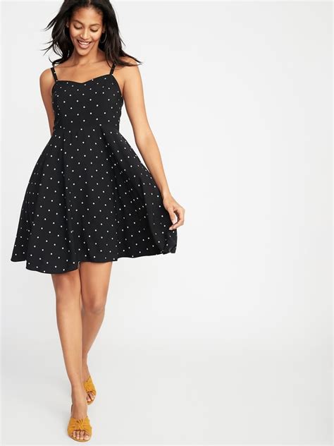 old navy fit and flare printed cami dress the most stylish old navy dresses popsugar fashion