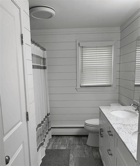 Shiplap Moisture Resistant Panels Are Ideal For Bathrooms