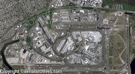 Aerial Photo Map John F Kennedy International Airport Queens New York
