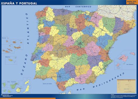 Mapa Provincias España Envío Mapas Gratis En España Penínsular