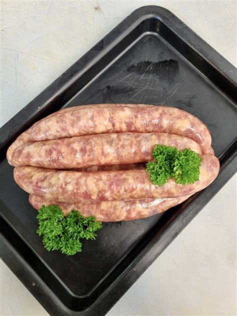 Pork Maple Syrup And Streaky Bacon Sausages Avondale Meats Bribie