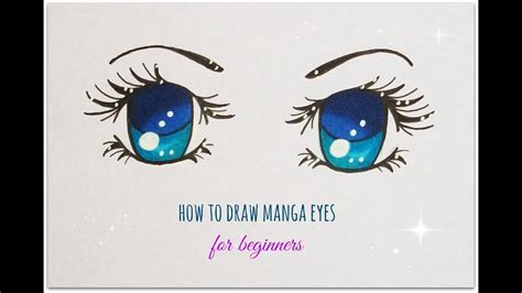It's very simple and cool! how to draw manga eyes - easy version for beginners - YouTube
