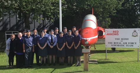 Red Arrow Visit Raf Scampton 1406 Spalding Squadron Air Training