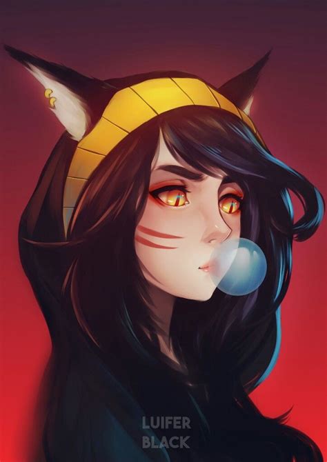 Ahri Portrait Fanart Vinh Lam Artofit