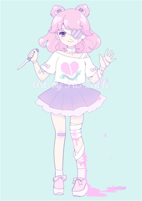 Sweet Cute Girl Pink Hair Cotton Candy Fairy Kei Iris