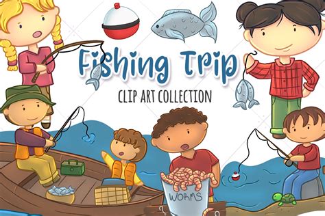 Kids Fishing Clip Art Collection Creative Daddy