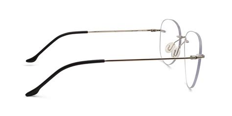 Mirar Clear Rimless Aviator Eyeglasses E10b12158 ₹1490