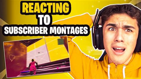 Reacting To Subscribers Montages Youtube