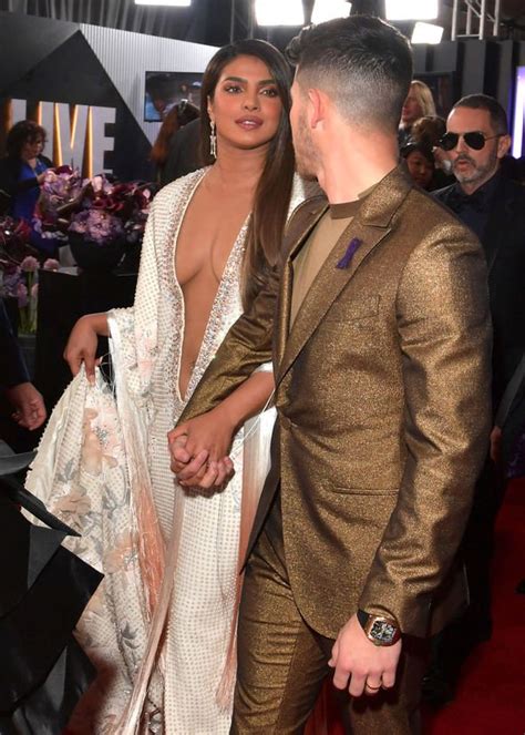 Priyanka Chopra Nearly Spills Out Of Grammy Awards Dress Before Husband