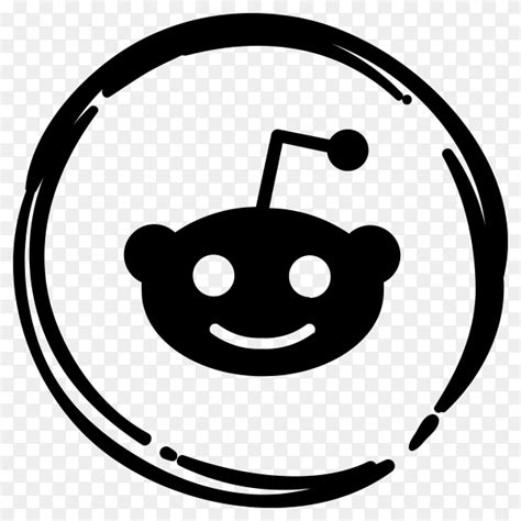 Black Reddit Icon Png Online Reddit Social Icon Black White Social