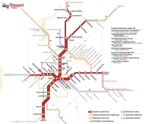 Marta Transit Map Atlanta