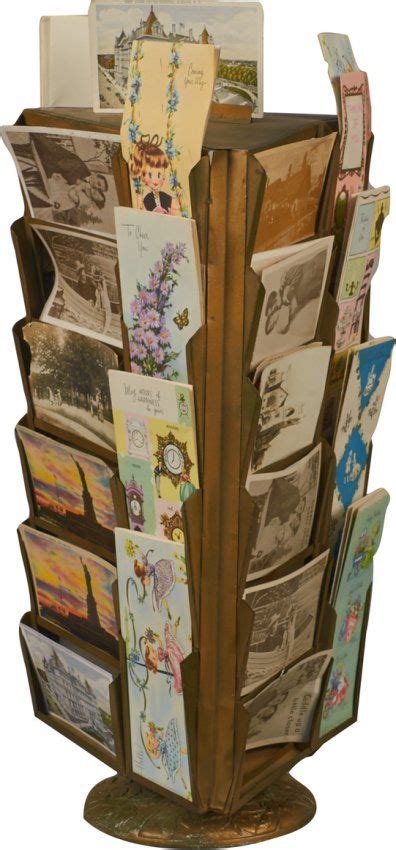 Store Countertop Metal Postcard Display Rack Lot 647 Postcard Display Greeting Card Display