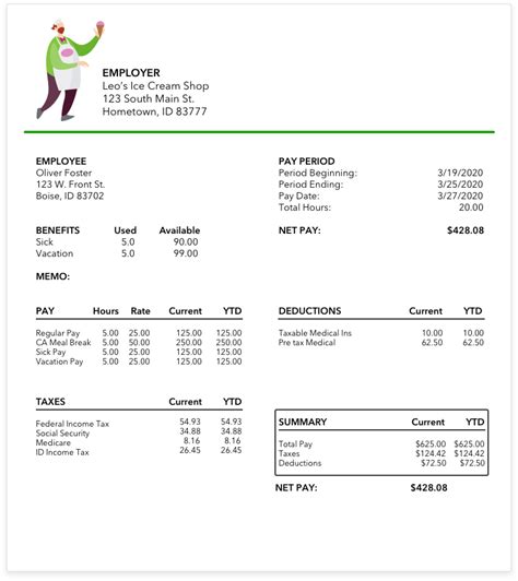 Easy Pay Stub Templates Examples To Fill In Ph