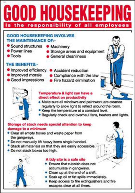 Housekeeping Safety Poster For Workplace Images And Photos Finder