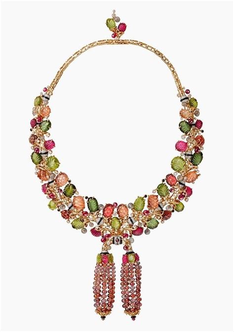Cartier 5 Sets Of Tutti Frutti Style Necklaces From The Complex To The