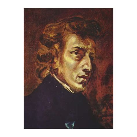 Frederic Chopin Portrait By Eugene Delacroix Canvas Print Zazzle