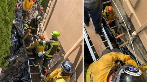 Construction Worker Trapped In Partially Collapsed Trench Rescued